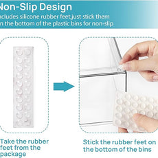 Vtopmart Clear Stackable Storage Drawers Set of 5, Plastic Organizer Bins for Makeup, Cosmetics, Beauty Supplies,Ideal for Vanity, Bathroom,Cabinet,Pantry Organization