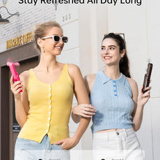 JISULIFE Handheld Mini Fan, 3 IN 1 USB Rechargeable Portable Fan [12-19 Working Hours] with Power Bank, Flashlight, Pocket Design for Travel/Summer/Concerts/Lash, Gifts for Women (Fuchsia)