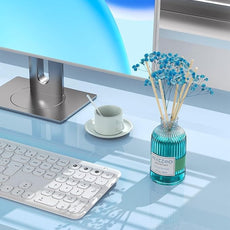 MIZZEO Reed Diffuser Set, Ocean Beach 6.76 fl oz Highly Scented Room Diffuser Home Fragrance Essential Oil Reed Flower Diffuser, House Bedroom Office Decor & Gifts