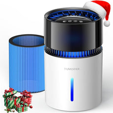 3L Mist-Free Evaporative Humidifier for Bedroom, Top Fill Humidifier Work with Tap Water, Touch Control,USB Powered, Sleep Mode, Night Light,1–8H Timer, Easy-Clean Design for Home Office