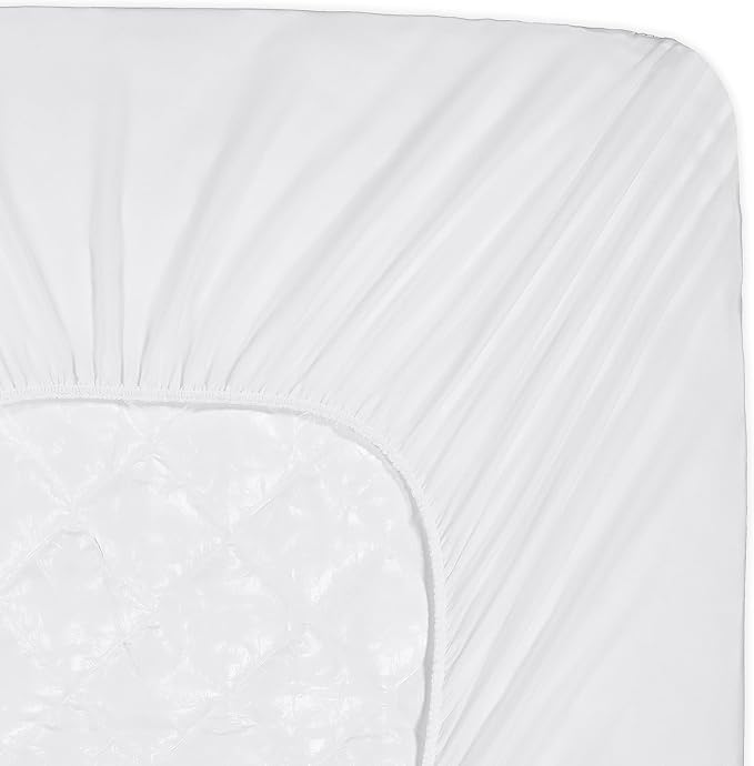 Serta Simply Clean Triple Action Mattress Pad, Waterproof Mattress Pad, Ultra Soft and Stain-Resistant Mattress Pad, Machine Washable, California King, White