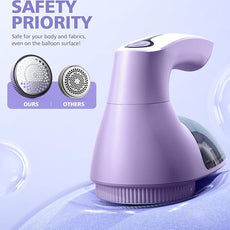 POPCHOSE Fabric Shaver, Rechargeable Lint Remover Defuzzer Sweater Shaver, Fuzz Remover for Clothes, Sweater, Furniture, Couch, Cashmere(Two 6-Leaf Blades Extra, Electrostatic Brush)…