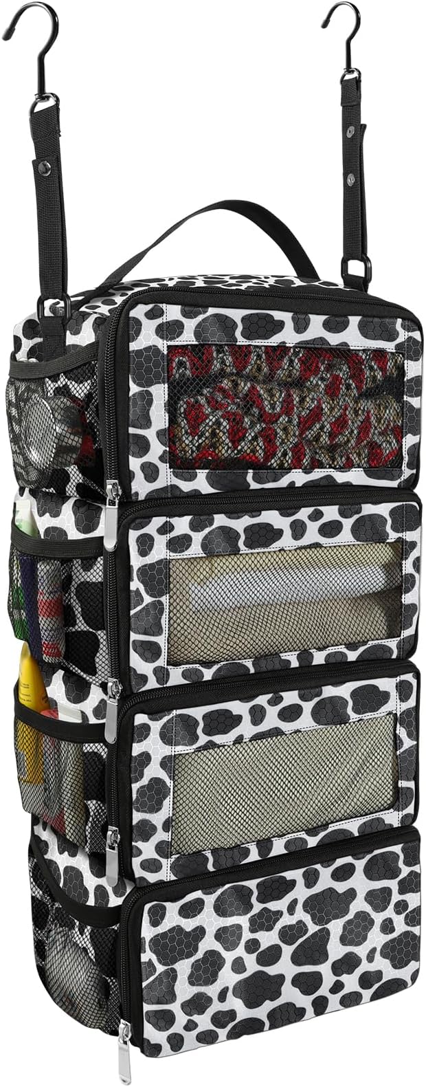 Suitcase Organizer, Travel Luggage Organizer Portable Hanging Travel Shelves Collapsible Hanging Packing Cubes for Carry on Suitcase