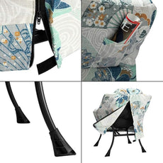 HollyHOME Lazy Chair with Armrest and Side Pocket, Comfy Accent Lounge Chair,Leisure Sofa Armchair for Living Room, Bedroom, Dorm, or Small Spaces, Oversized Reading Sofa Chair,Fan Print