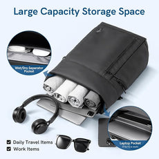 Kingsons Travel Laptop Backpack，Anti Theft Business Backpack for Men Womens Lightweight Waterproof Backpacks Computer Bag Fits 15.6 Inch Laptop and Notebook