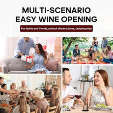 Forge Quality Compact Vertical Lever Corkscrew Wine Opener with Foil Cutter. 3 Seconds to Open a Bottle of Wine. Metallic Bronze