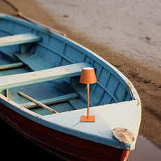 KDG 2 Pack Cordless Table Lamp,Portable LED Desk Lamp, 4000mAh Battery Operated, 3 Color Stepless Dimming Up, for Restaurant/Bedroom/Bars/Outdoor Party/Camping/Coffee Shop Night Light(Orange)