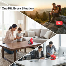 284 PCS First Aid Kit for Home, Car, Travel & Outdoor – Compact Portable Emergency Survival Kit for Camping, Hiking, Office, Business, and Public Use – Red Small Medical Essential Set