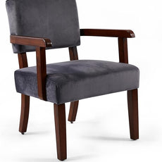Modern Accent Chair, Upholstered Living Room Chairs with Wood Frame, Oversized Reading Armchair for Bedroom Waiting Room