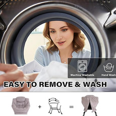 Tiita Modern Lazy Chair with Ottoman, Large Accent Armchair, Leisure Sofa Armchair with Footrest for Bedroom, Living Room, and Dorm Rooms