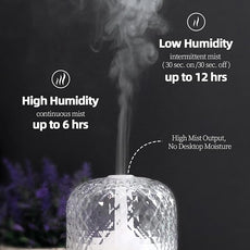 Essential Oil Diffuser – 2.4MHz Ultrasonic Aromatherapy Diffuser, Health Night Light, Timer & Auto Shut-Off, BPA-Free, 120ml Glass Oil Diffuser for Home, Office, Spa, Yoga