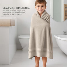 REDKISS 100% Cotton Bath Towels Set of 2, Extra Large Bath Sheets 35 X 70 Inches, 800 GSM, Quick Dry, Ultra Soft & Super Absorbent Bathroom Towel Sets for Bathroom, Gym, Spa, Pool & Hotel, Camel