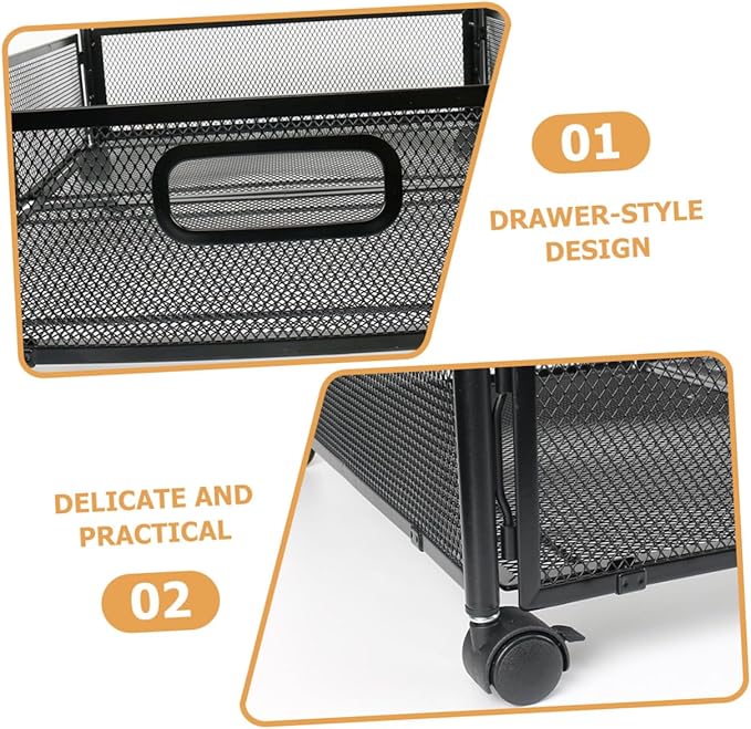 Foldable Stainless Steel Under Bed Storage Organizer with Wheels Large Capacity Holder for Clothes Shoes Blankets Multi-purpose Use Under Bed Sofa Space-saving Storage Rack
