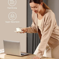 Fantasticlean Microfiber Cleaning Cloth Roll -75 Pack, Tear Away Microfiber Towels, 12