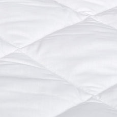 Amazon Basics Hypoallergenic Quilted Mattress Topper Pad, 18 Inches Deep, California King, White