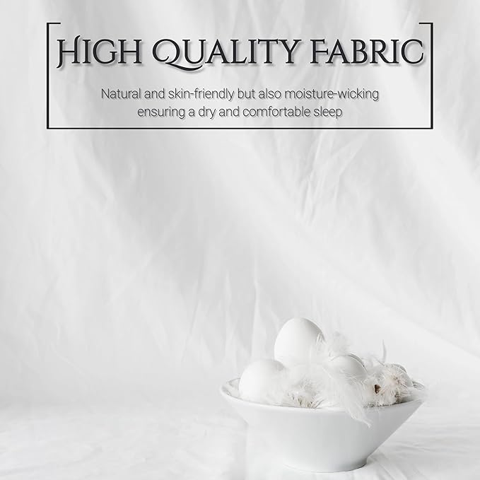 ELNIDO QUEEN Goose Feather Down Pillows Queen Size Set of 2，Luxury Hotel Collection Bed Pillows for Sleeping， Down Surrounded Pillows 2 Pack, Soft ＆ Fluffy for Side, Back Sleepers 20x30 in