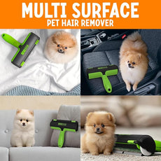 Triton Pet Hair Removal Tool w/Fur Trapping Compartment, 60% Smaller Storage Size, Reusable Shedding Roller, Cat and Dog Hair Remover for Car, Furniture, Carpet, Couch (Green)