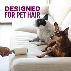 Scotch-Brite Pet Hair Pickup Extra Sticky Lint Roller, Designed for Removing Fur + Fluff on Couches, Clothes, Dog and Cat Beds, & More, 2 Pack, 200 Easy-Tear Adhesive Sheets Total
