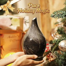 Porseme 150ml Essential Oil Diffuser Glass Color Changing Aroma Air Diffusers Aromatherapy Ultrasonic Cool Mist Humidifier 6 Running Hours Waterless Auto-Off for Sleeping Yoga Office Spa (Obsidian)