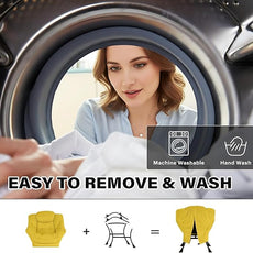 Tiita Lazy Chair with Ottoman, Modern Large Accent Lounge Armchair, Comfy Leisure Sofa Reading Chair with Footrest for Bedroom, Living Room, Dorm Rooms, Garden and Courtyard, Velvet Yellow