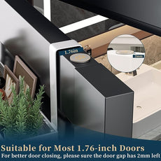 Consumest Over The Door Hooks Organizer - Door Hanger with Mesh Basket & 16 Coat Rack Hooks, Back Storage Organizer for Bedroom, Bathroom, Kitchen, Office, White