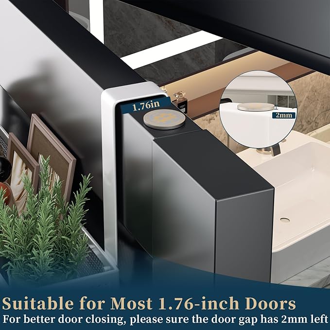 Consumest Over The Door Hooks Organizer - Door Hanger with Mesh Basket & 16 Coat Rack Hooks, Back Storage Organizer for Bedroom, Bathroom, Kitchen, Office, White