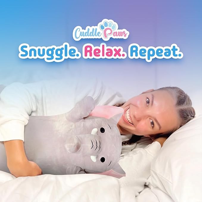 Elephant Plush Body Pillow for Kids | Long Stuffed Animal Cuddle Pillow | Soft Hugging Toy | Plushie Gift for Girls & Boys | Long Plush Body Pillow for Sleep & Comfort | Large, 47 Inches