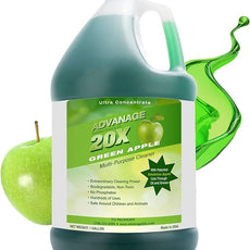 All Purpose Cleaner Concentrate - Advanage 20X The Wonder Cleaner Green Apple for All Surfaces Around Bathroom, Kitchen, Oil and Grease, Multi Purpose Cleaner for Household Cleaning Solution, 128 FlOz
