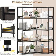 Giantex 5-Tier Corner Bookshelf, 71