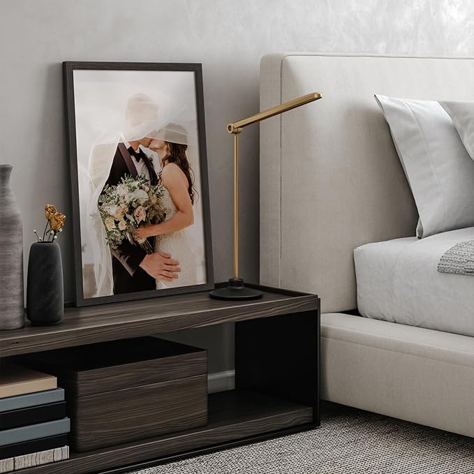 16x24 Frame Set of 3, Black Wood Grain 16x24 Poster Frame for Gallery Wall Mounting (3 Pack,Black)