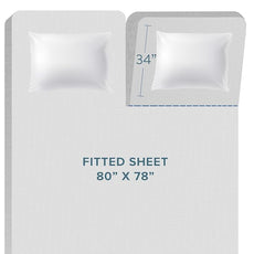 Bare Home Split Head Flex King Quilted Fitted Mattress Pad - Cooling Mattress Cover - Easily Washable - Elastic Fitted Cover for Mattress - Stretch-to-Fit to 15