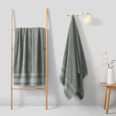 REDKISS 100% Cotton Bath Towels Set of 2, Extra Large Bath Sheets 35 X 70 Inches, 800 GSM, Quick Dry, Ultra Soft & Super Absorbent Bathroom Towel Sets for Bathroom, Gym, Spa, Pool & Hotel, Sage Green