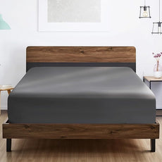 FreshCulture Twin XL Fitted Sheet Only - Hotel Quality Ultra Soft & Breathable Brushed Microfiber Fitted Sheet with 21 Inch Deep Pockets - Fits Twin XL Size Bed (Dark Grey)