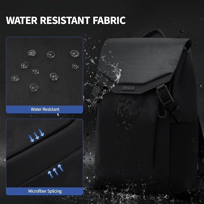 OIWAS Backpack for Men, 16 Inch Laptop Backpack for Men with Magnetic Buckle, Water-Resistant Travel Laptop Backpack