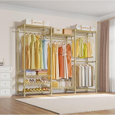 VIPEK V5 Portable Closet Wardrobe Heavy Duty Clothes Rack, Freestanding Metal Clothing Racks Custom Closet Racks with 8 Adjustable Shelves, 68.9