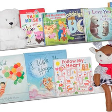 Rebecca Luxurious Acrylic Floating Shelves for Wall - 2 Pack of 16