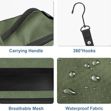 Suitcase Organizer, Travel Luggage Organizer Portable Hanging Travel Shelves Collapsible Hanging Packing Cubes for Carry on Suitcase