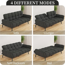 Futon Sofa Bed, Convertible 77