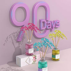 MIZZEO Reed Diffuser Set, Agarwood Rose 6.76 fl oz Highly Scented Room Diffuser Home Fragrance Essential Oil Reed Flower Diffuser, House Bedroom Office Decor & Gifts