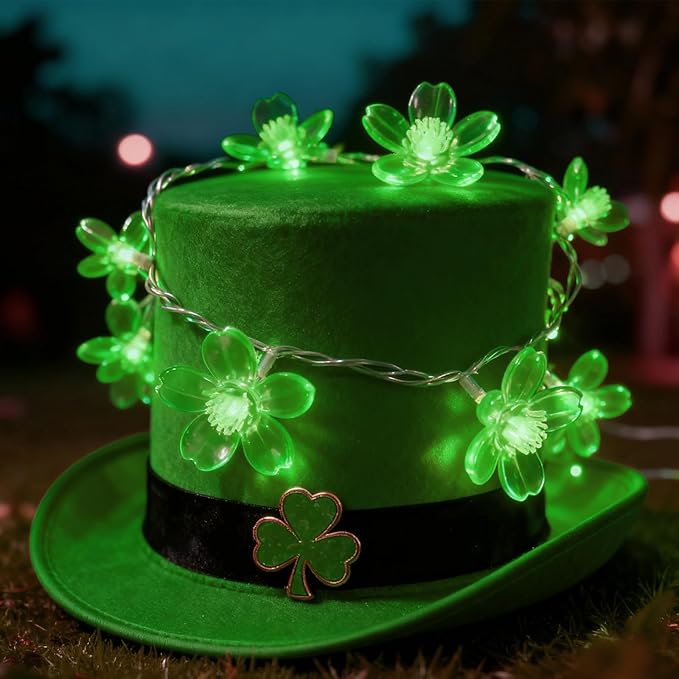 USB Battery Operated Flower String Lights, 10ft 30LED Fairy Cherry Blossom Light with Timer, Decorative Artificial Floral Lamp Indoor Bedroom Dorm Classroom Party Christmas Birthday Decor (Green)