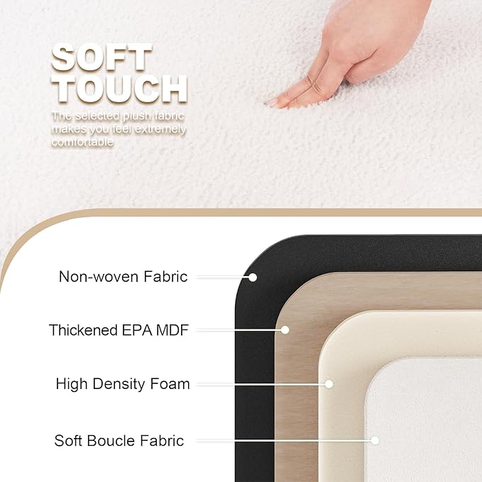 PINPLUS Folding Storage Ottoman Bench, Upholstered Sherpa Ottoman, Large Storage Chest Footrest Footstool with Lids, Entryway Bench for Living Room Bedroom, White, 43.3'' x 15'' x 15''