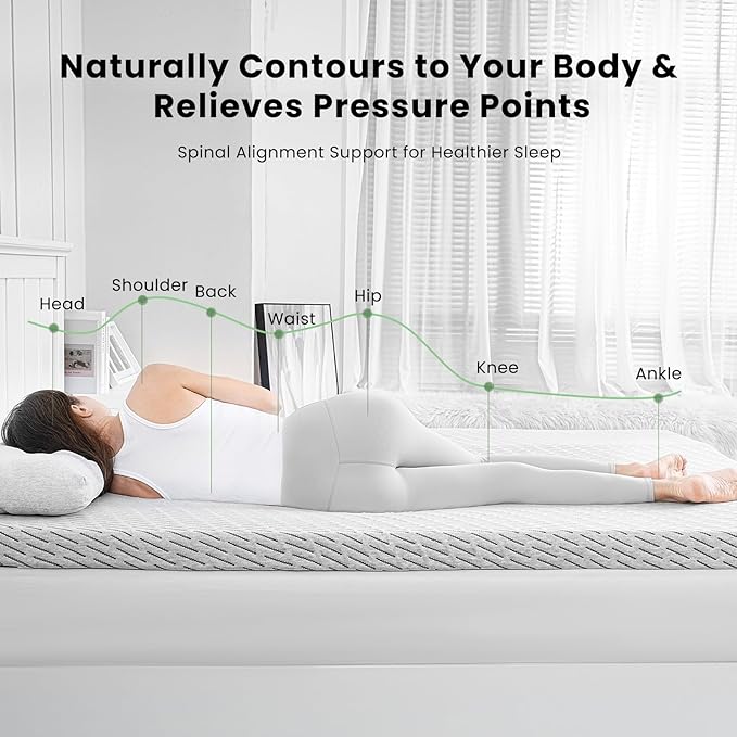 Firm Mattress Topper Queen Size 3 Inch, Cooling Gel & Bamboo Charcoal Memory Foam Mattress Topper for Back Pain Relief, Bamboo Dual-Layer Foam Bed Pad with Removable Cover