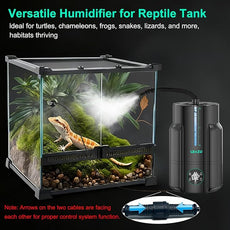 6L/1.59Gal Humidifier for Plants, Reptile Fogger Mister with Precise Temp & Humidity Probe/Expandable Hose, Smart Humidifier for Grow Tent, Mushroom, Houseplants, Reptile Tank 24H Timer