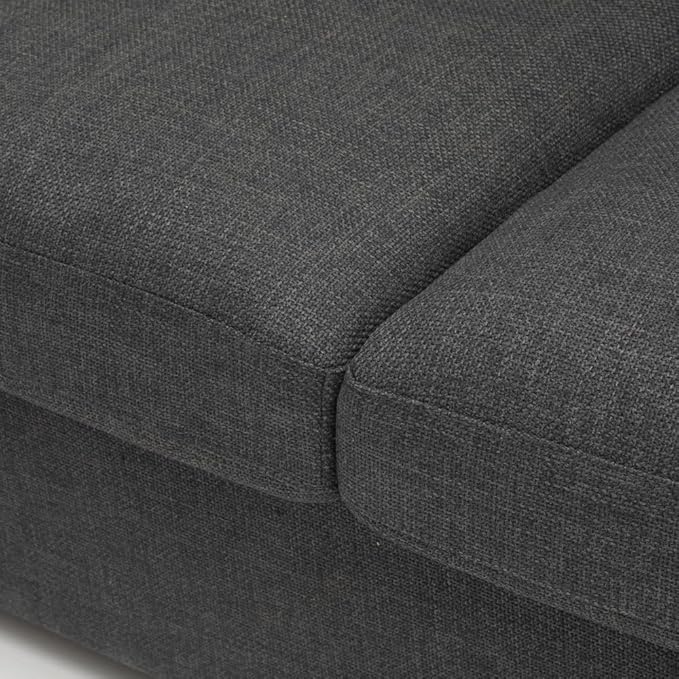 Panana Modern 2 and 3 Seats Loveseat Sofa Couch with Storage, Small Love Seat Couches for Living Room, Bedroom, Apartment, Office (Light Gray Linen Fabric, 3 Seater)