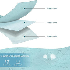 Budding Joy 90 L Large Storage Bags, 6 Pack Clothes Storage Bins Foldable Closet Organizer Storage Containers Storage and Organization for Clothes, Blanket, Comforters, Bed Sheets, Pillows (Blue)