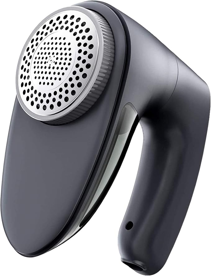 POPCHOSE Fabric Shaver for Clothing, Electric Lint Remover Sweater Shaver to Remove Pilling, Depiller for Clothes, Furniture, Couch, Fuzz with 6-Leaf Blades Extra, Electrostatic Brush