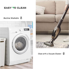 Lahome Modern Abstract Runner Rug - 2x7 Gray Soft Long Hallway Rug Runner Kitchen Mat, Non-Slip Machine Washable Indoor Throw Carpet Runner for Living Room Bathroom Sink Bedroom Entryway Sunroom