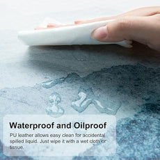 QIYI Desk Pad Large Keyboard and Mouse Pad for Laptop Computer, PU Leather Desk Cover Protector, Desk Décor Accessories for Office Home Work Writing Gaming 31.5