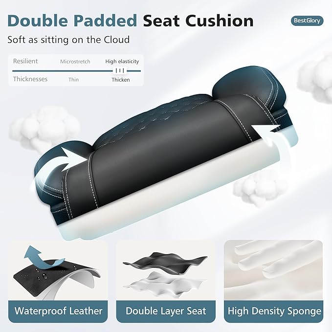 Office Chair, Ergonomic High Back Home Office Desk Chair, Big and Tall Breathable Leather Office Chair with Lumbar Support Flip-Up Armrests, Computer Chair with Rocking Function