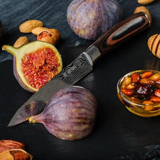 Yatoshi 9 Piece Block Set - Pro Kitchen Knife Set Ultra Sharp High Carbon Steel with Ergonomic Handle